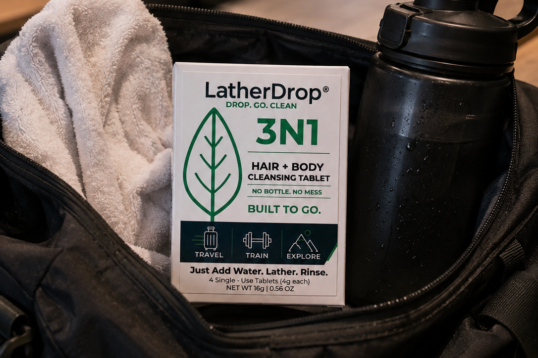 Gym Bag with LatherDrop box of 4